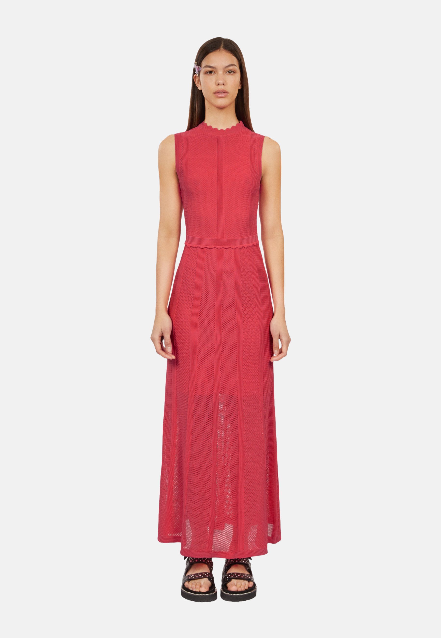 fitted lace wedding dress The Kooples // Yellow Silk Ruffled Maxi Dress – VSP Consignment