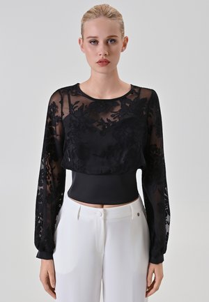 FLOCCATO - Bluse - black