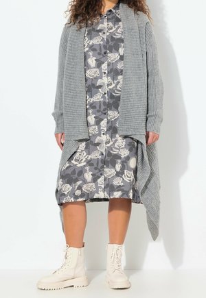 Cardigan - mottled light grey