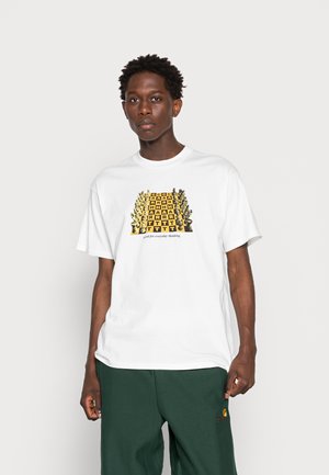 CHESSBOARD - Print T-shirt - white