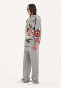 Ed Hardy LOVE HARD GRAPHIC - Felpa con cappuccio - grey
