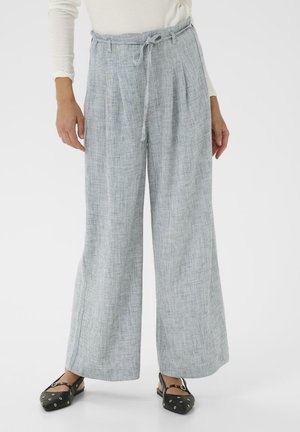 DERBYA - Broek - light grey pinstripe