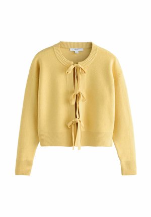 TALL FIT - SUPERSOFT TIE FRONT - Cardigan - yellow