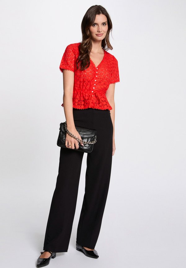 SHORT SLEEVED - Print T-shirt - orange4