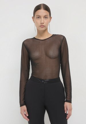 Calliope EN À STRASS - Bluse - noir