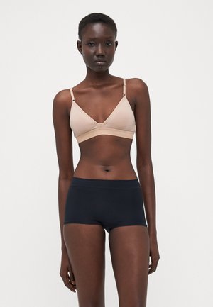 HIGH 3 PACK - Panties - black/nude