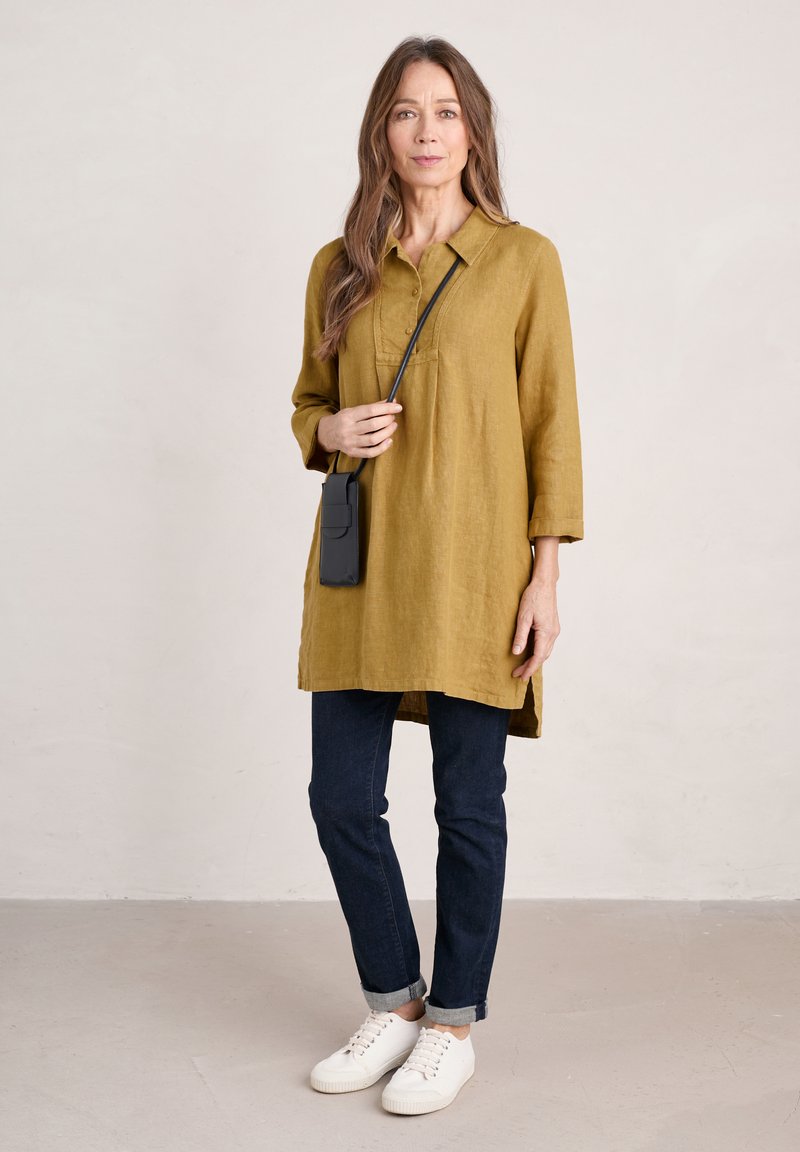 Seasalt Cornwall TIDE CLOCK THREE QUARTER SLEEVE Tuniek kelp