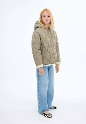 HOOD QUILTED - Winter jacket - khaki