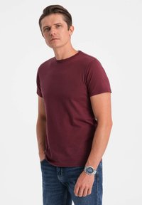 Ombre Jednoduché tričko - burgundy