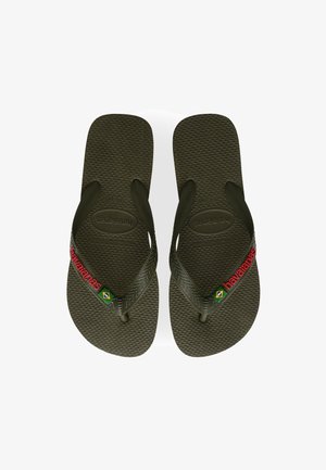 BRASIL LOGO - Pool shoes - khaki