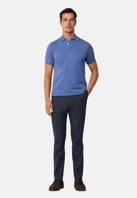 Hackett London SLIM FIT LOGO - Polotričko - eton blue