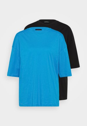 Even&Odd Tall 2 PACK - Tricou basic - blue/black