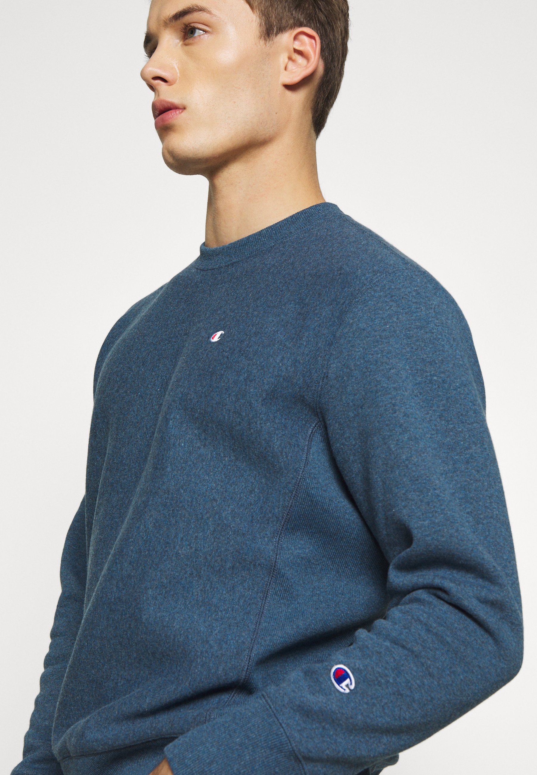 dark blue champion crewneck