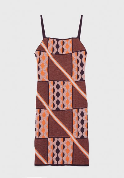 Ahluwalia TAFII DRESS - Φόρεμα σε ίσια γραμμή - red/orange