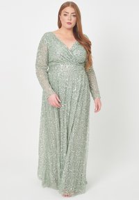 BEAUUT EMBELLISHED SEQUINS - Abiti per occasioni speciali - sage green