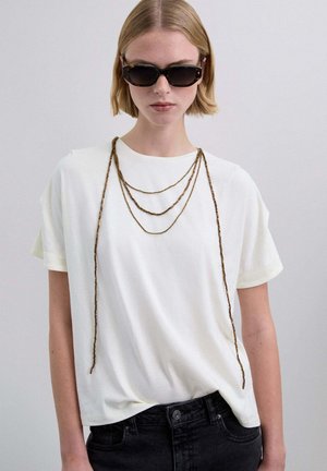 NECKLACE TEE - Camiseta básica - white