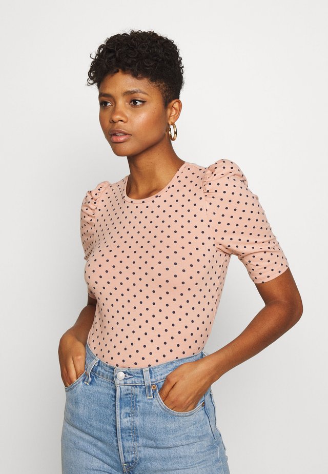 ONLMAYA LIVE LOVE PUFF - Blusa - misty rose/night sky dots