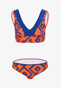 Sélectionné, blau-orange