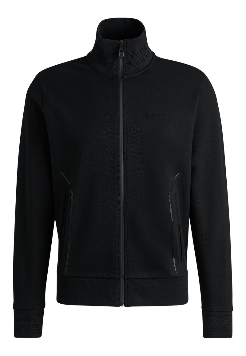 Boss Sweater met rits zwart