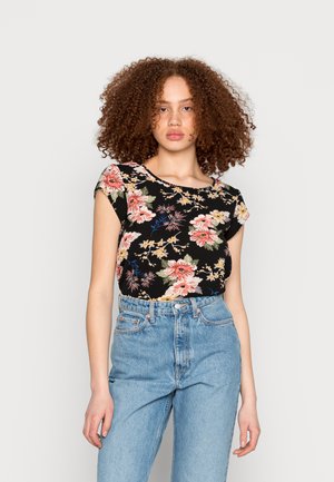ONLVIC - T-shirt con stampa - black