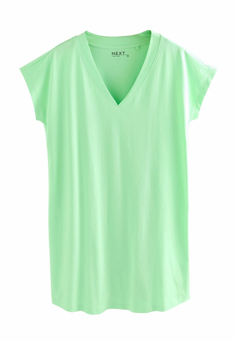 Next REGULAR FIT V-NECK - Haljina od žerseja - lime green