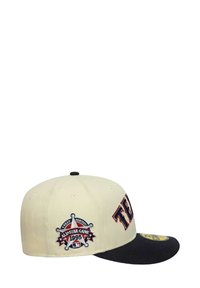 Cap features a cream crown, black visor, and embroidered Texas Rangers logo with "All-Star Game 1995" in red and blue details.