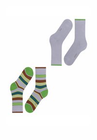 Esprit RETRO STRIPE 2-PACK - Sokken - blue fog