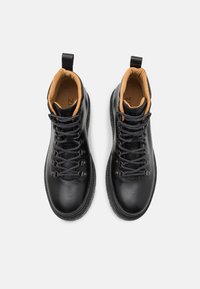 Zign LEATHER - Botine cu șireturi - black