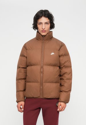 CLUB PUFFER JACKET - Untuvatakki - mosswood brown/white