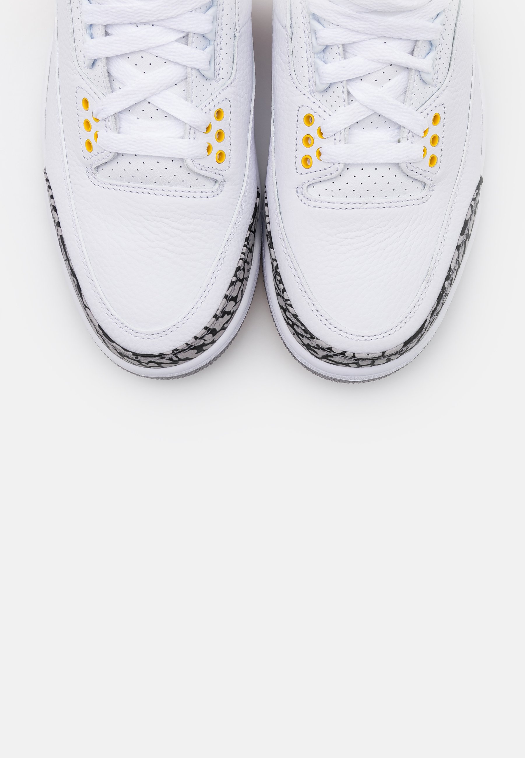 Jordan AIR 3 RETRO - Sneakers hoog - white/black/laser orange/cement  grey/wit - Zalando.nl