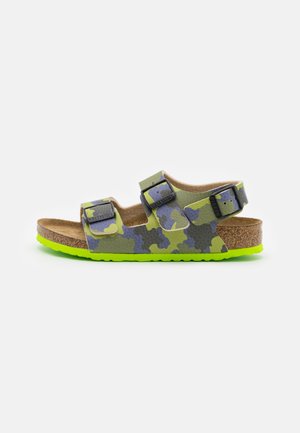 MILANO BF CAMO - Sandali - desert soil/lime/aqua