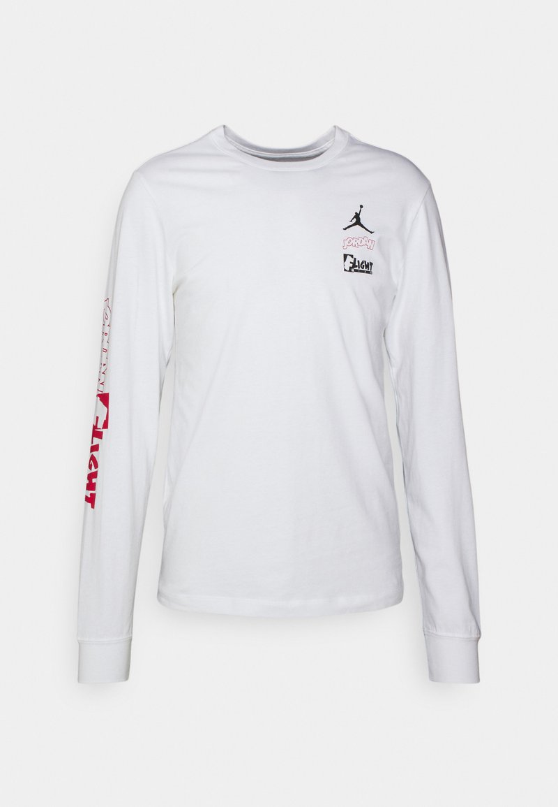 Herren T-Shirts basic | Jordan TEAM CREW Langarmshirt white/gym red/weiß - XJ11466 Herren T-Shirts basic | Jordan TEAM CREW Langarmshirt white/gym red/weiß - XJ11466