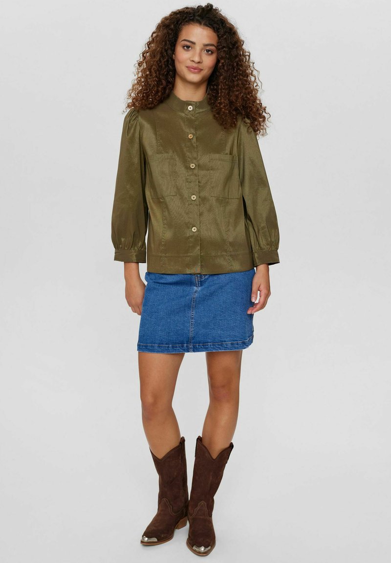 Numph Overhemdblouse groen
