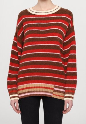 Stickad tröja - red