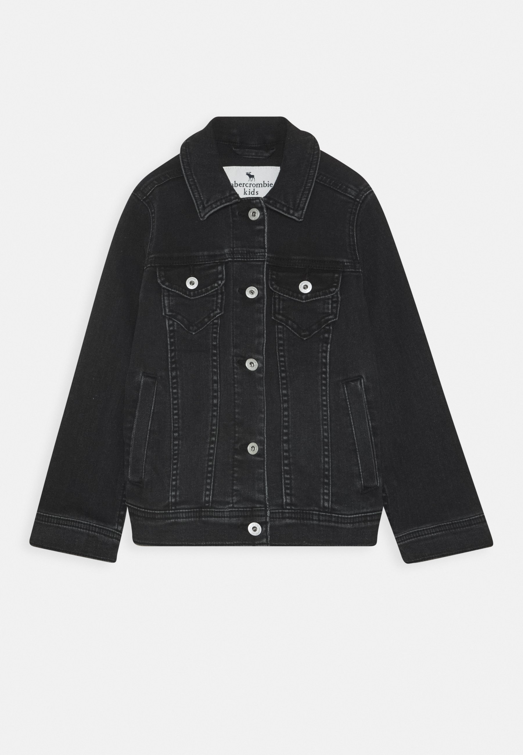 abercrombie black denim jacket