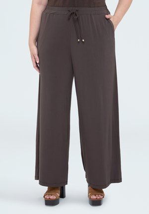 Fiorella Rubino, PANTALONI PALAZZO - Stoffhose - marrone