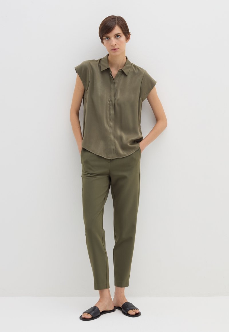 Stefanel Overhemdblouse olijfgroen Stefanel Overhemdblouse olijfgroen