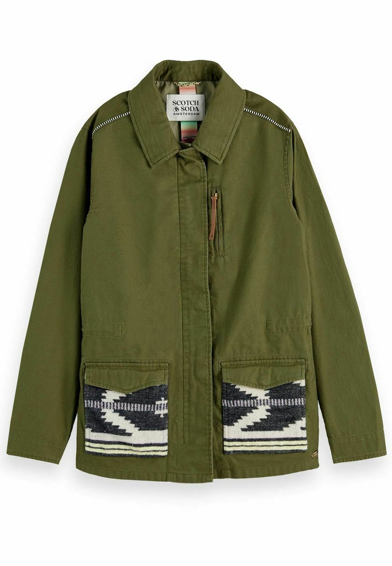 Scotch & Soda Lichte jas groen