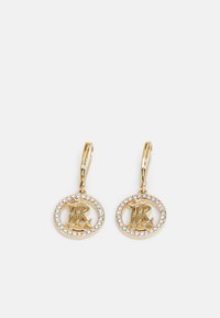 PAVE LOGO DROP - Σκουλαρίκια - gold-coloured
