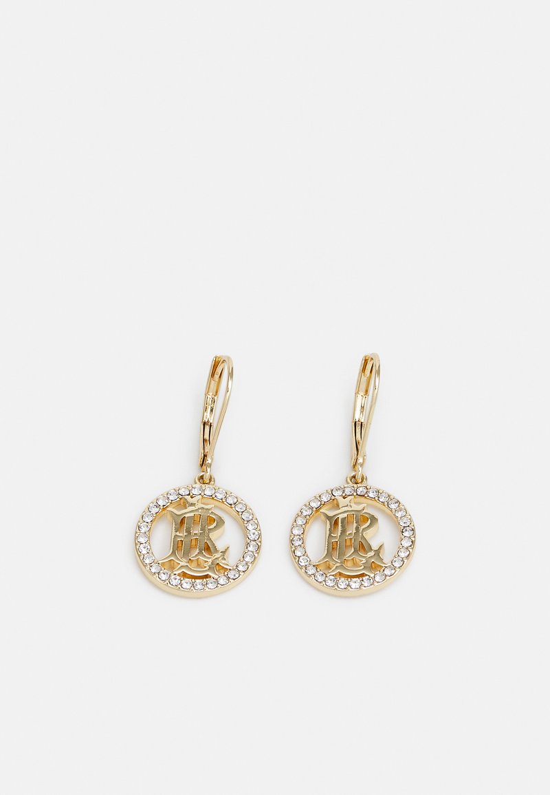Lauren Ralph Lauren PAVE LOGO DROP - Auskari - gold-coloured