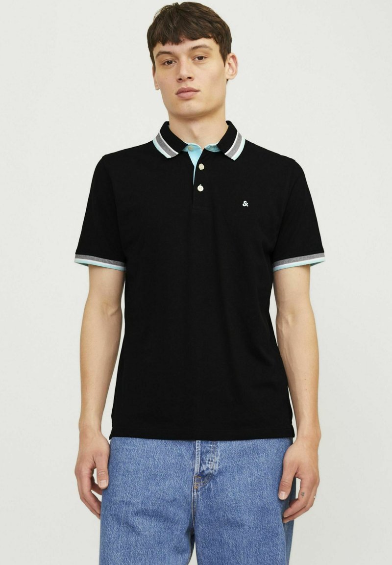 Jack & Jones PAULOS SS NOOS - Polo - black ink