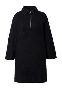 TROYER COLLAR - Gebreide jurk - black