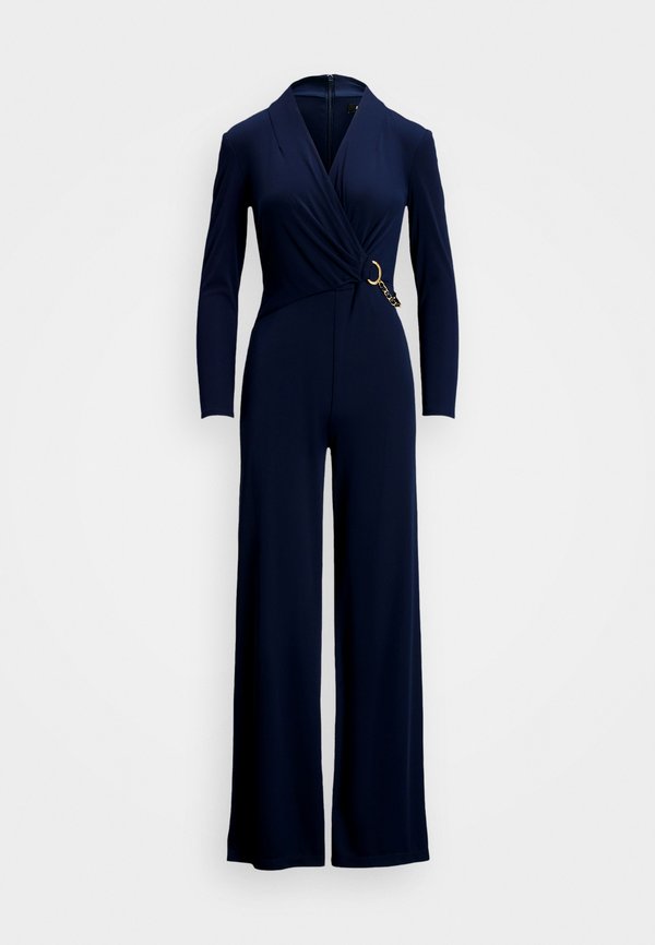CHAIN TRIM JERSEY SURPLICE JUMPSUIT - Jumpsuit4