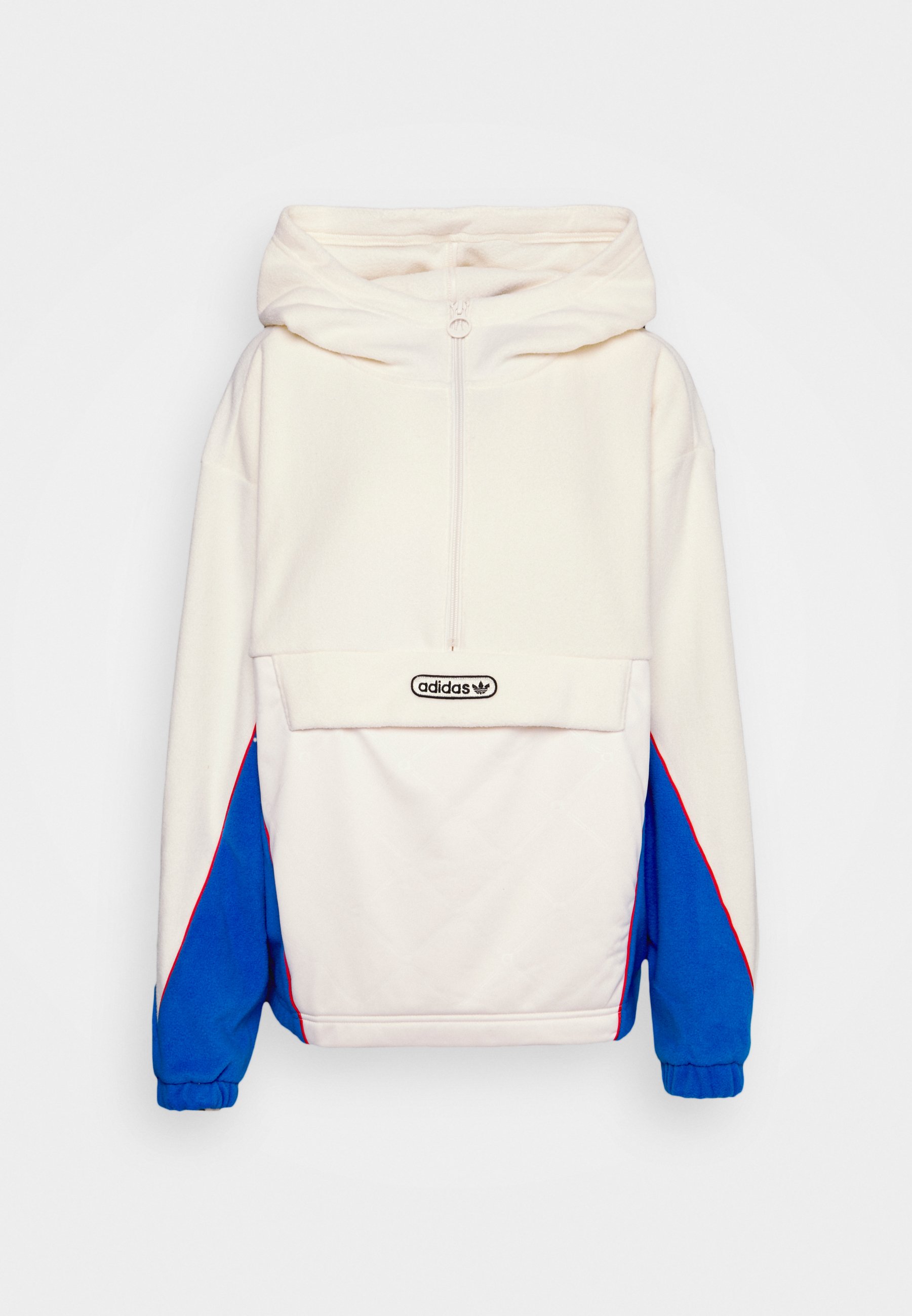 adidas Originals HOODIE - Fleece trui - white/bluebird/crème - Zalando.nl