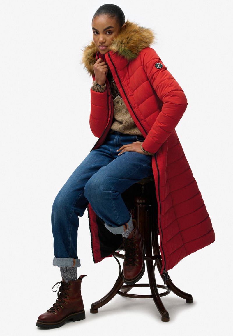 Superdry Co ARCTIC LONGLINE PUFFER Wintermantel high risk