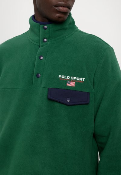 Polo Ralph Lauren LONG SLEEVE UNISEX - Φούτερ - new forest/white