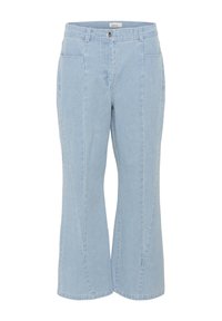 Zvonové džínsy - light blue denim