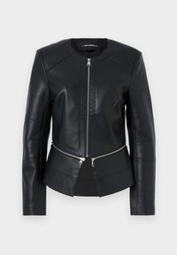 ZIP JACKET - Bunda z umělé kůže - black