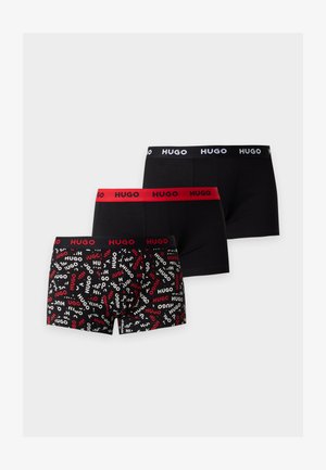 HUGO, TRUNK TRIPLET DESIGN 3 PACK - Боксерки - open red
