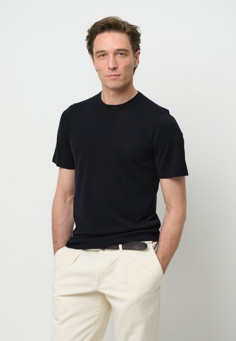 PROFUOMO THE LUXURY BASIC SHORT SLEEVE - T-shirt basic - navy